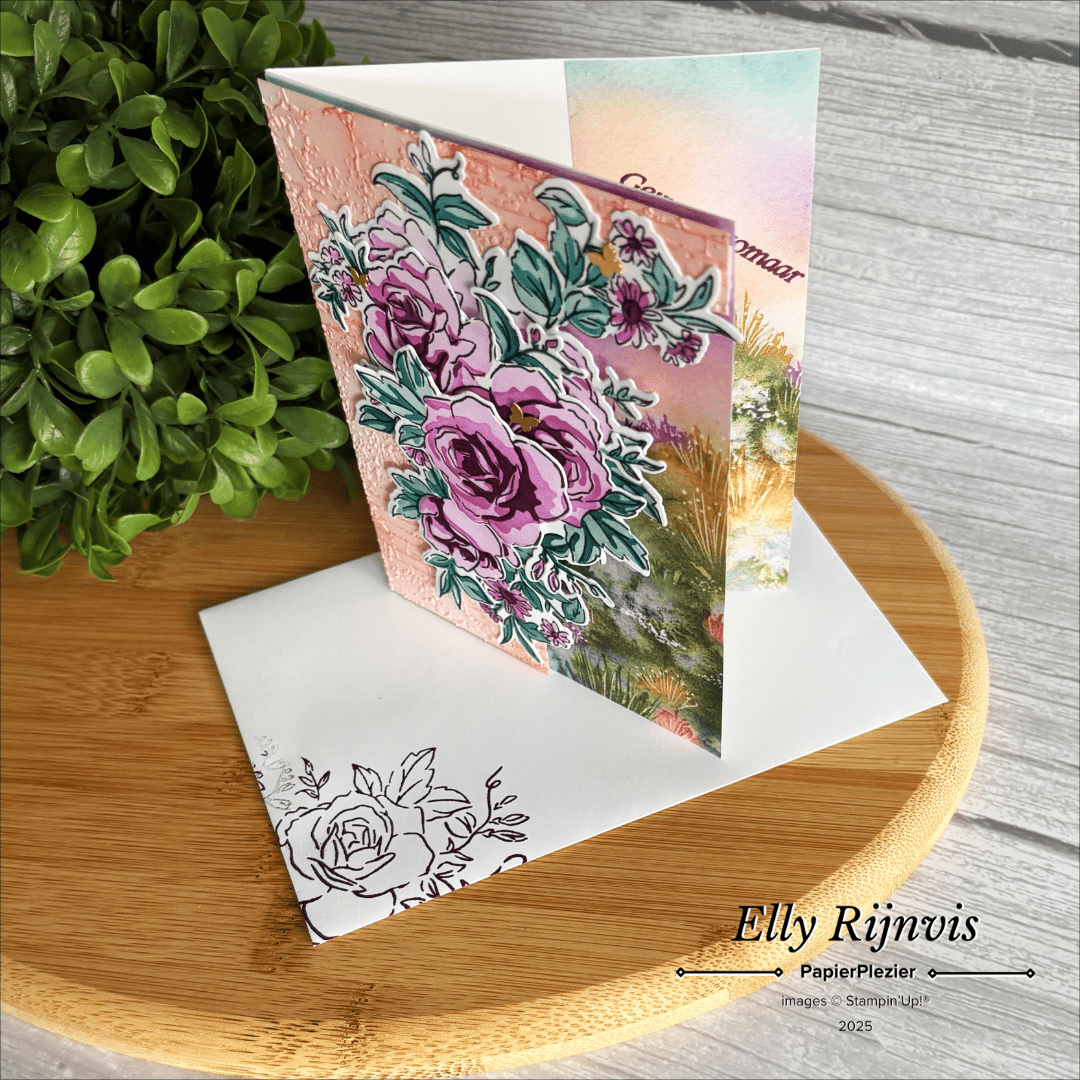 Bloghop Stempelschatten in de tuin - rozenboog Stampin'Up! Layers of Beauty