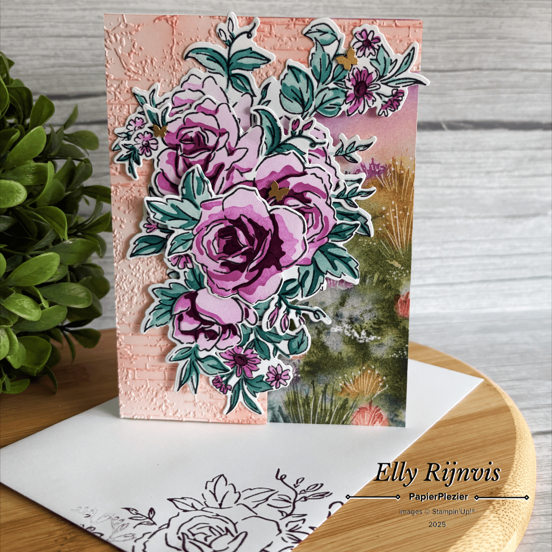 Bloghop Stempelschatten in de tuin - rozenboog Stampin'Up! Layers of Beauty