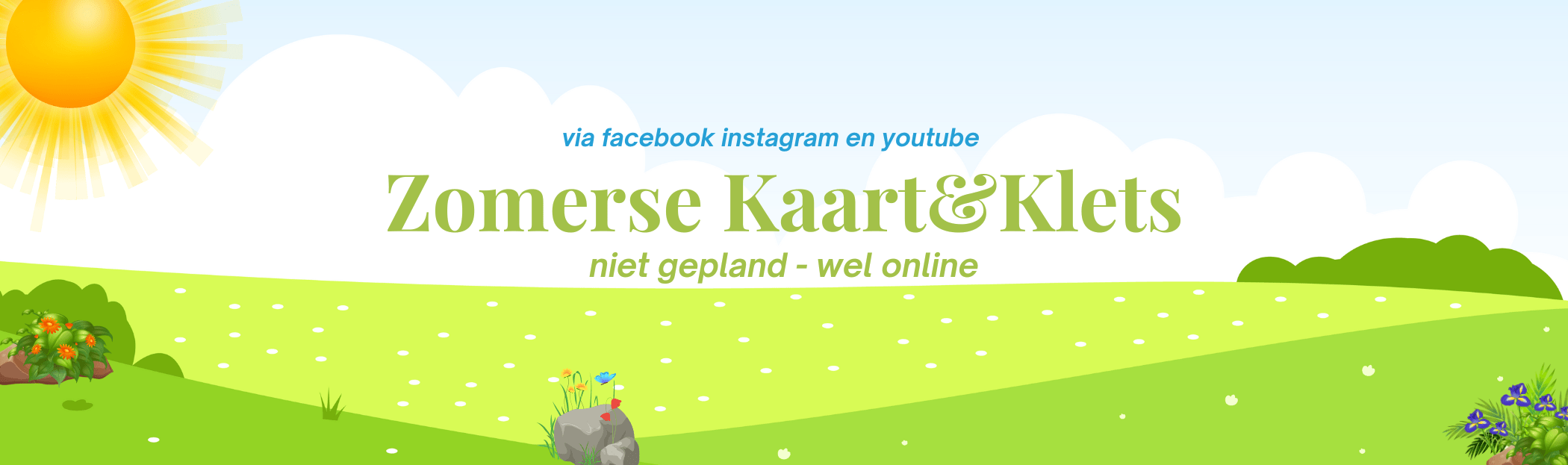 zomerse kaart en klets online