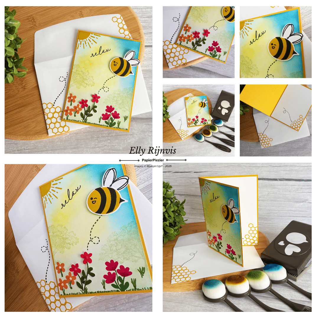 Bloghop stempelschatten augustus Stampin'Up! Bee my Valentine
