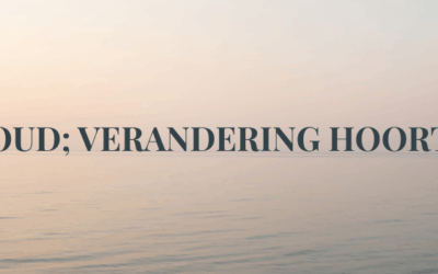 Onthoud; verandering hoort erbij